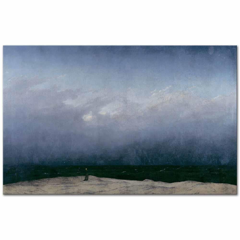 Caspar David Friedrich Deniz ve Keşiş Kanvas Tablo
