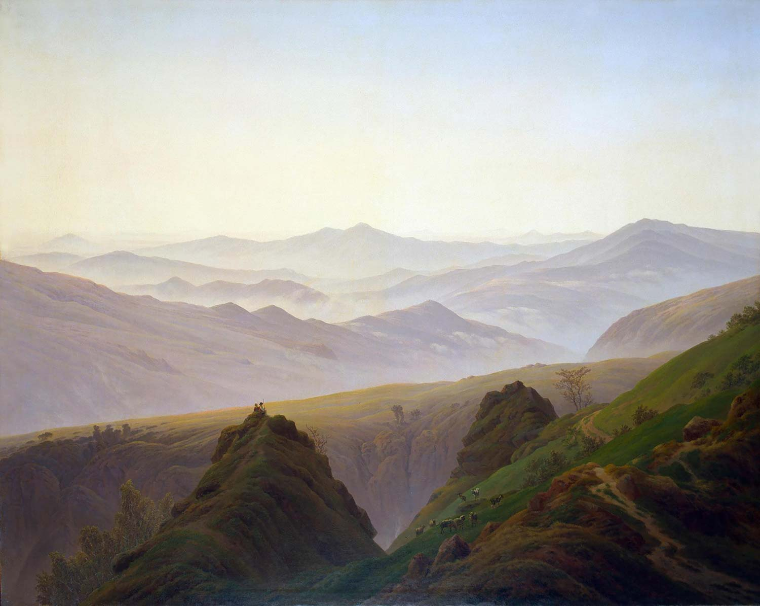 Morning In The Mountains by Caspar David Friedrich
