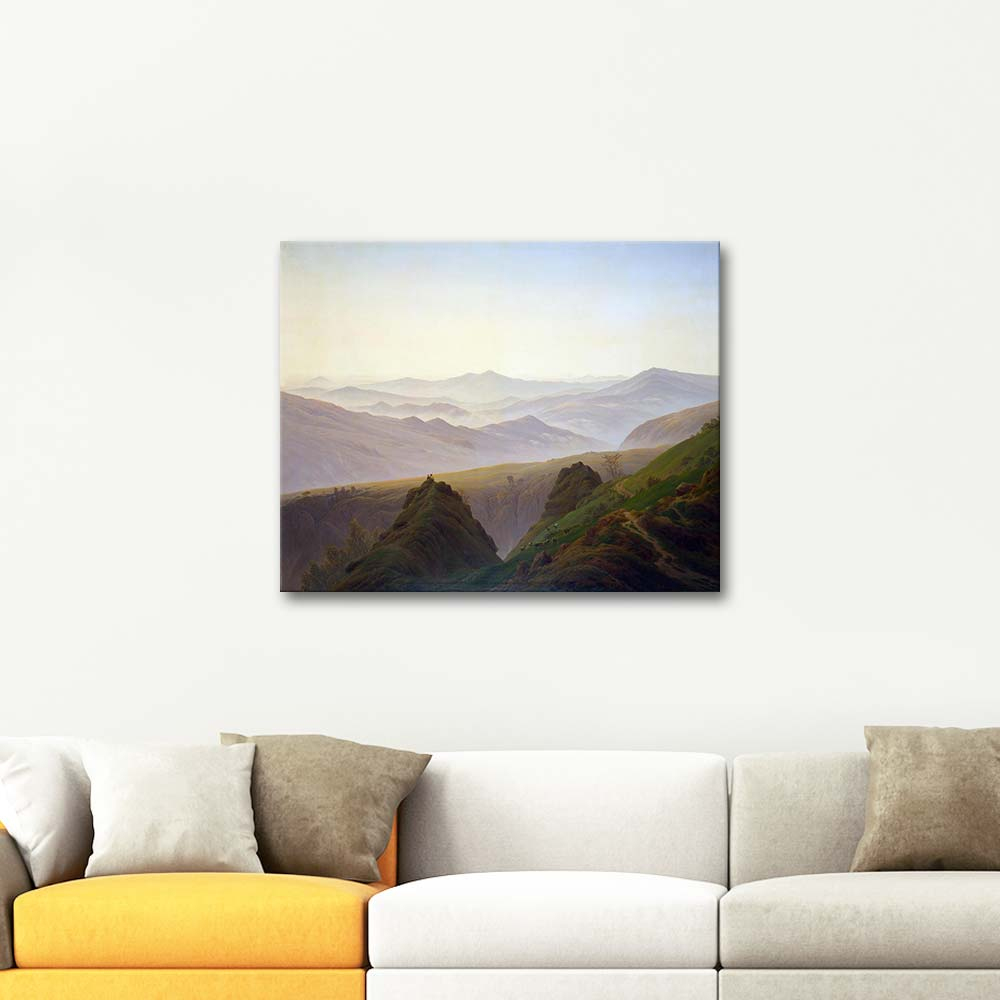 Caspar David Friedrich Morning In The Mountains Art Print