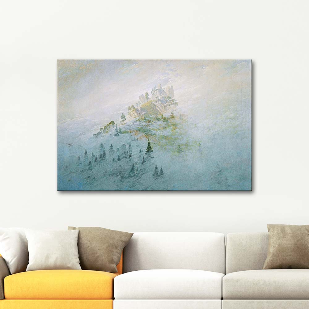 Caspar David Friedrich Morning Mist In The Mountains Art Print