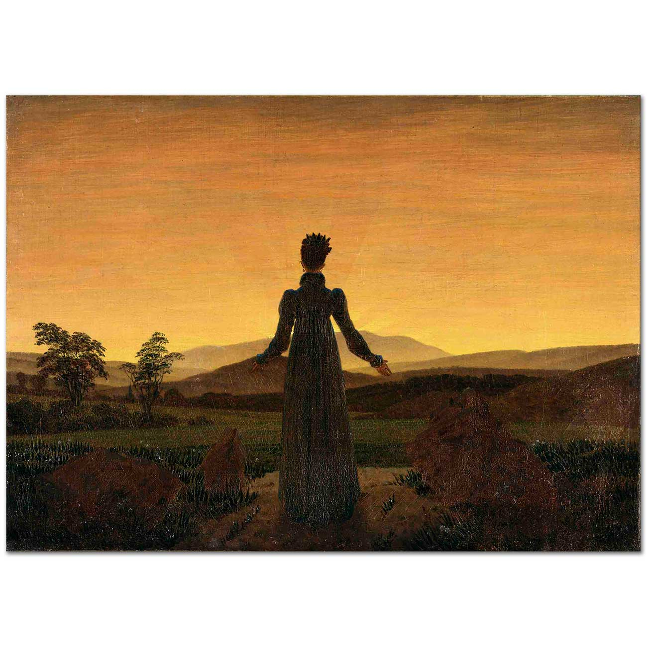 Woman Before the Rising Sun by Caspar David Friedrich