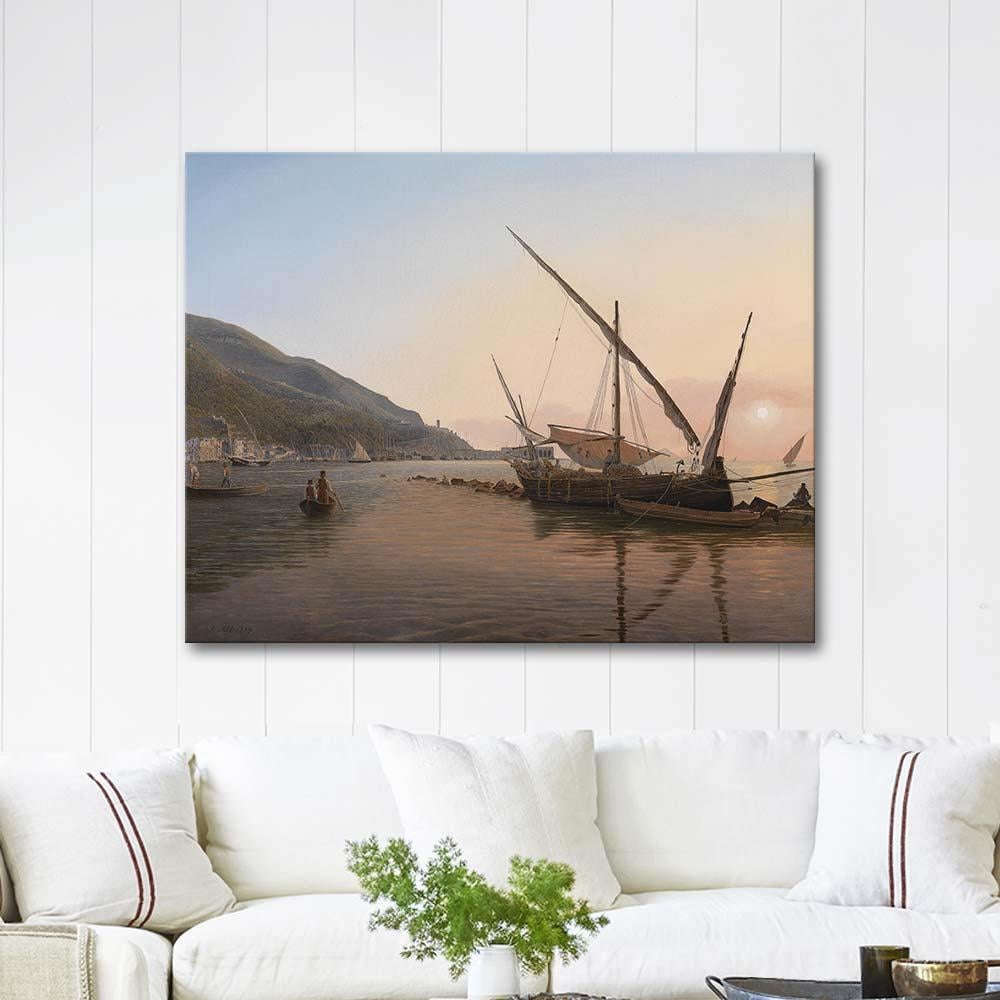 Castellammare am Golf von Neapel by Jakob Alt as Art Print