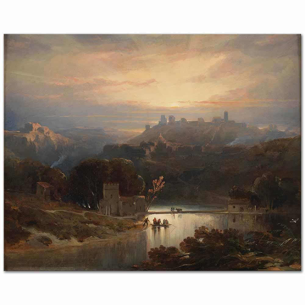 David Roberts Alcalá de Guadaira Kalesi Kanvas Tablo