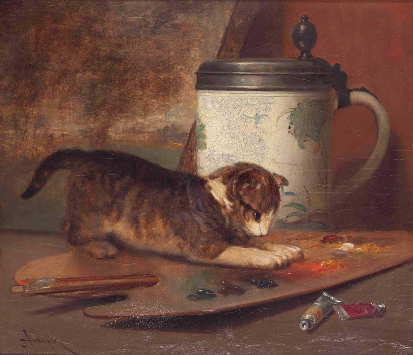 Cat Paving at Painters Palette by John Henry Dolph