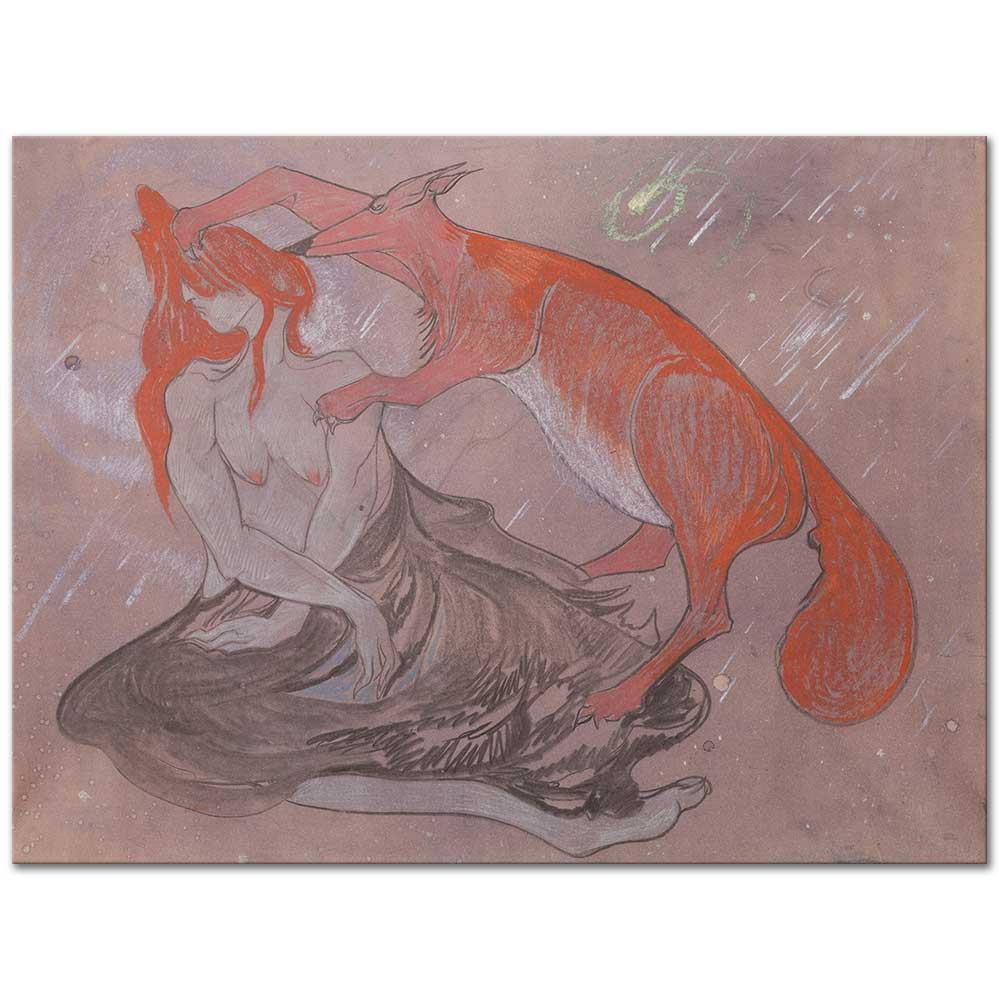 Caterpillar by Stanisław Ignacy Witkiewicz as Art Print