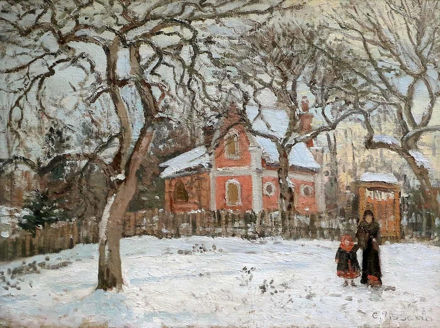 Camille Pissarro Louveciennes'deki Kestane Ağaçları Kanvas Tablo