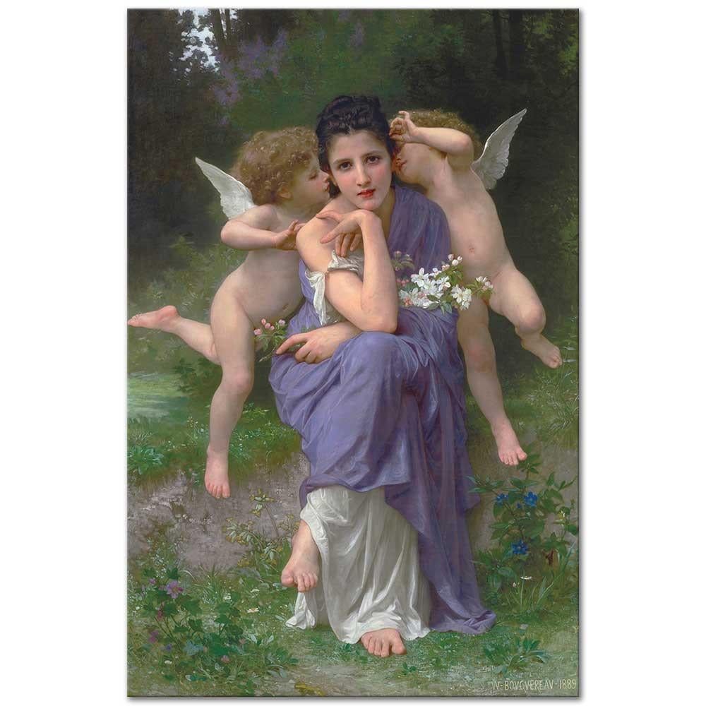William Adolphe Bouguereau İlkbahar Şarkıları Kanvas Tablo