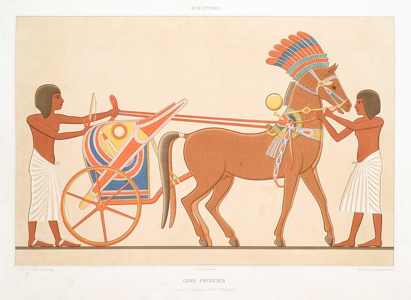 Emile Prisse d'Avennes Prens Arabası Kanvas Tablo