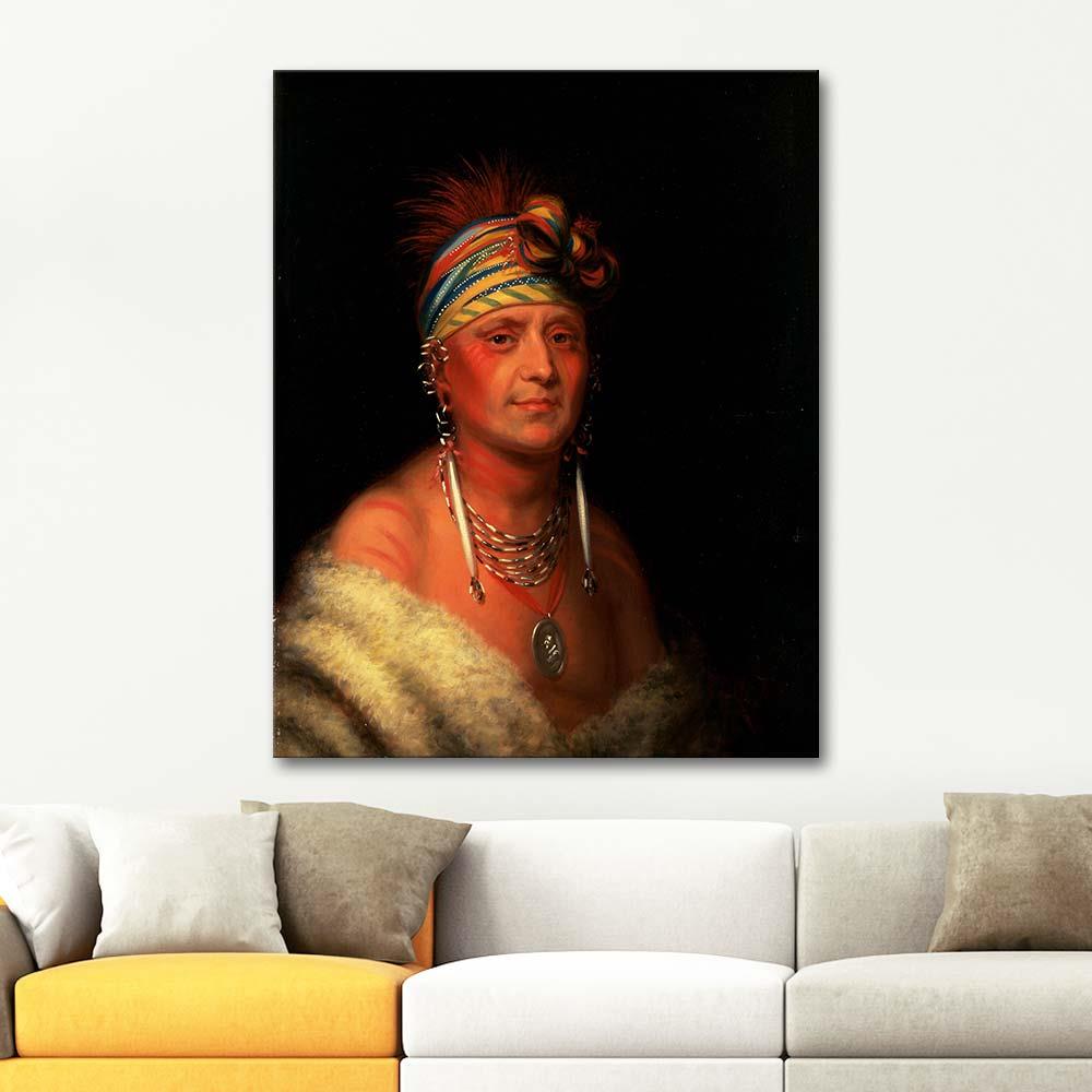 Charles Bird King Shaumonekusse Prairie Wolf Art Print