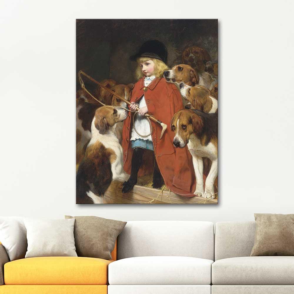 Charles Burton Barber Yeni Kırbaç Kanvas Tablo