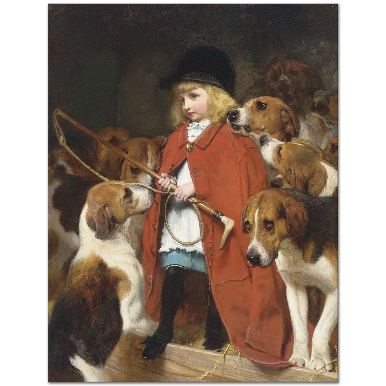 Charles Burton Barber Yeni Kırbaç Kanvas Tablo