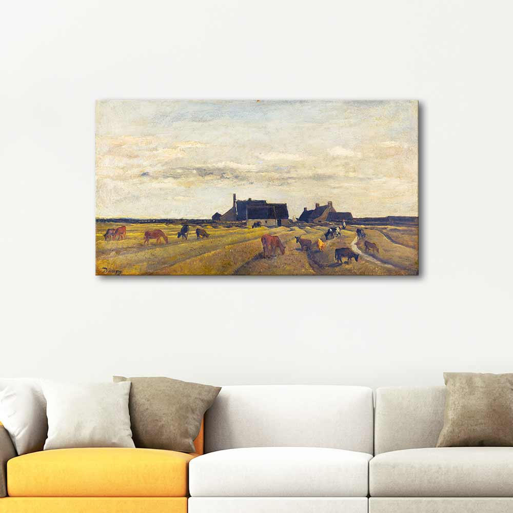 Charles Francois Daubigny Farm at Kerity Art Print