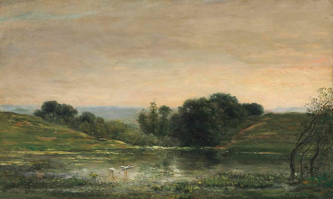 Étang De Gillieu, Dauphiné; Solitude by Charles François Daubigny