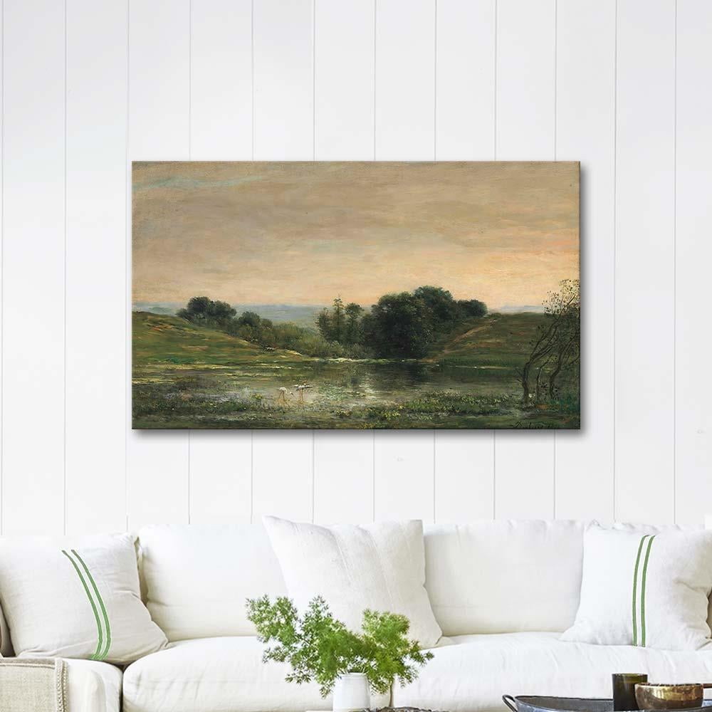 Charles François Daubigny Étang De Gillieu, Dauphiné; Solitude Art Print