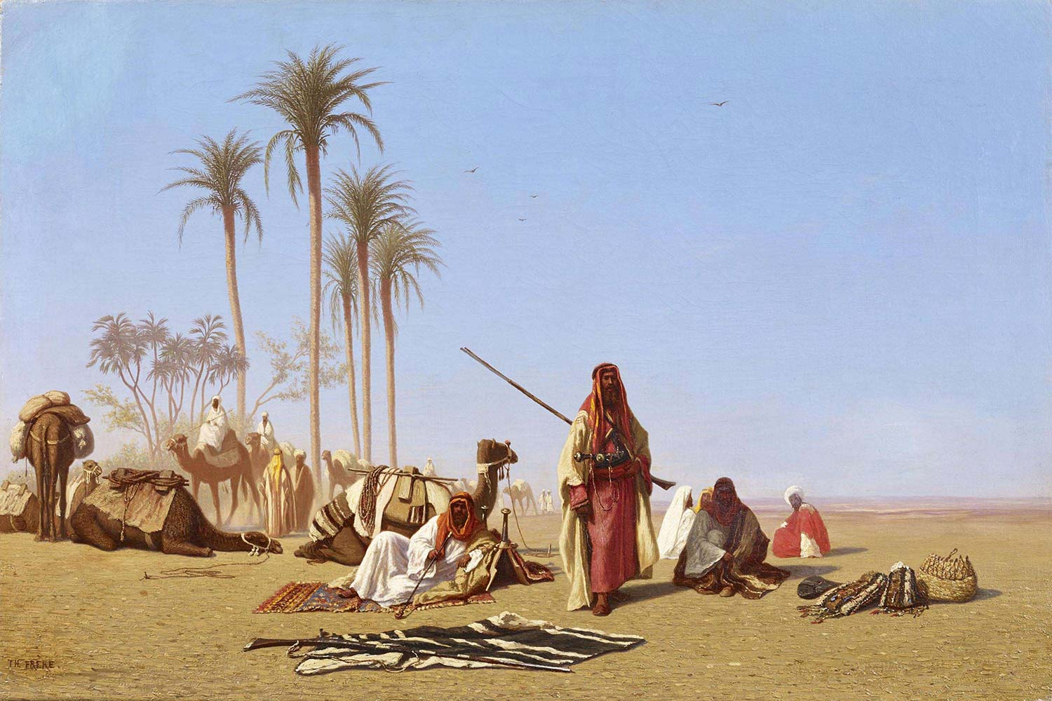Stop Of The Caravan by Charles Theodore Frere