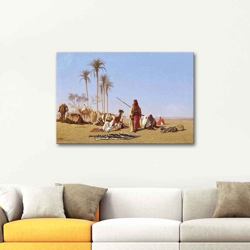 Charles Theodore Frere Stop Of The Caravan Art Print
