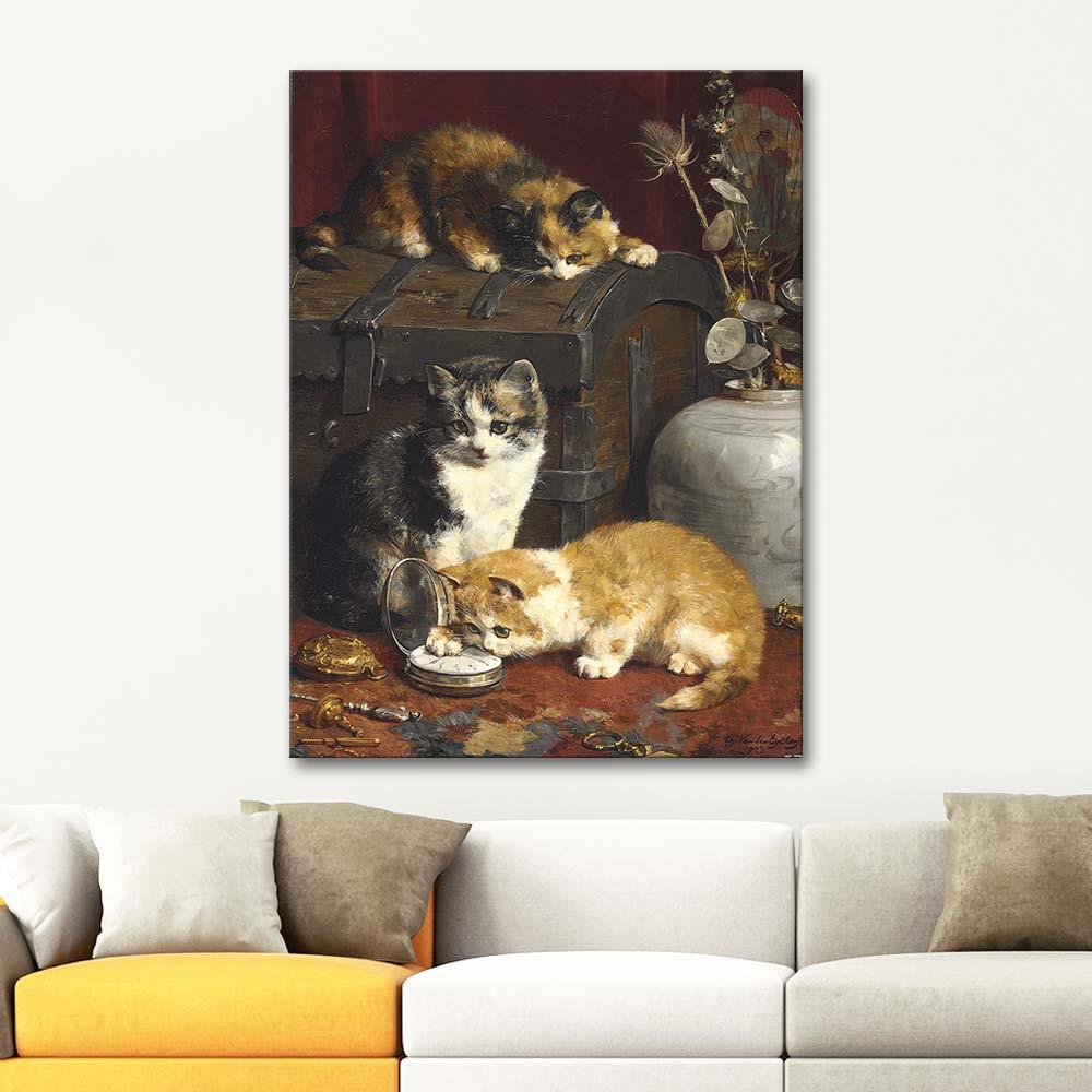 Charles van den Eycken Saat Kaç Kanvas Tablo