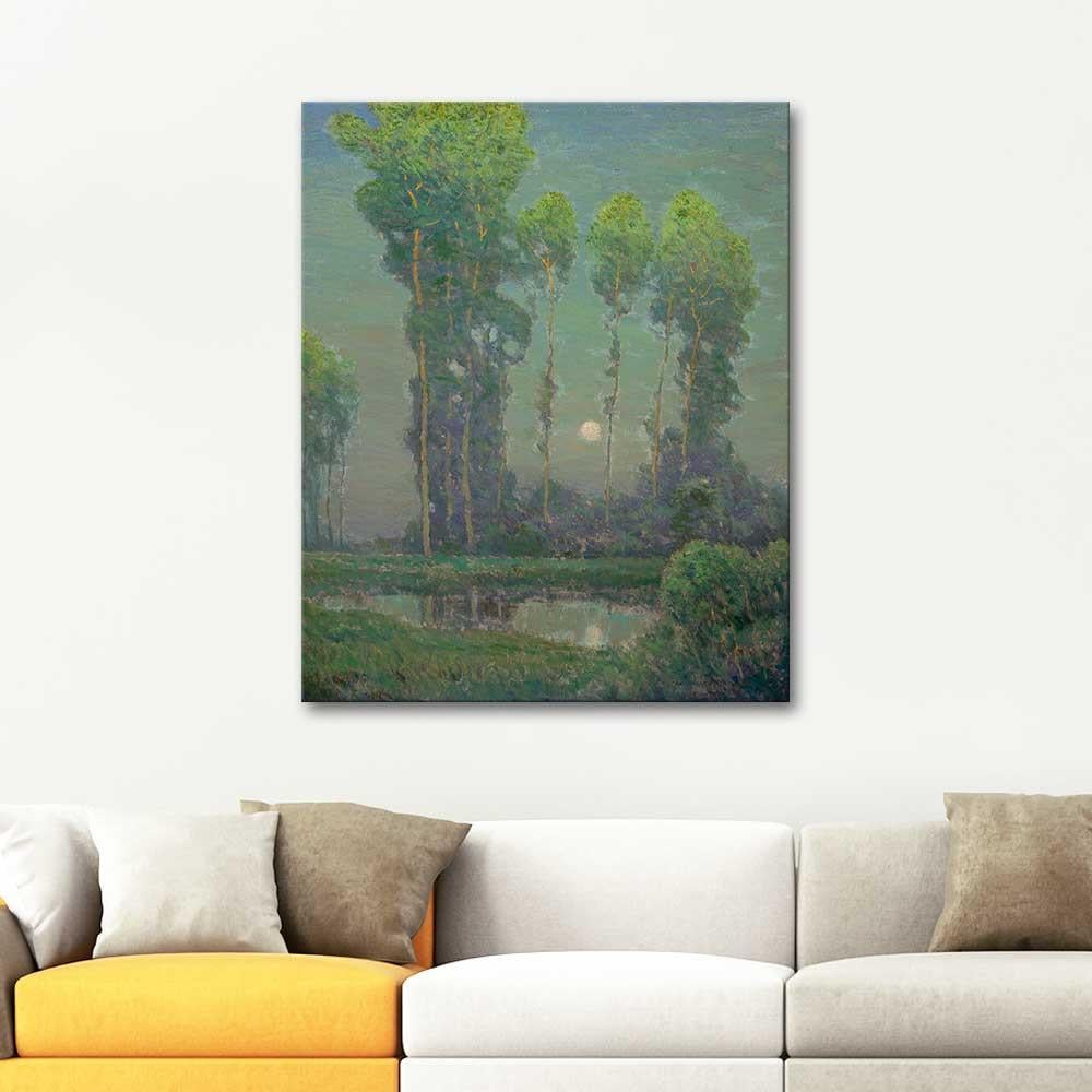 Charles Warren Eaton Moonrise Montigny Art Print