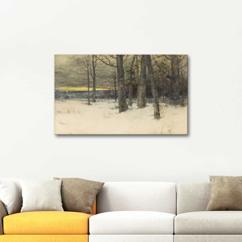 Charles Warren Eaton Kış Manzarası Kanvas Tablo