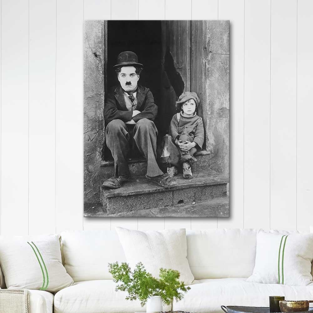 Charlie Chaplin The Kid Film Scene as Art Print