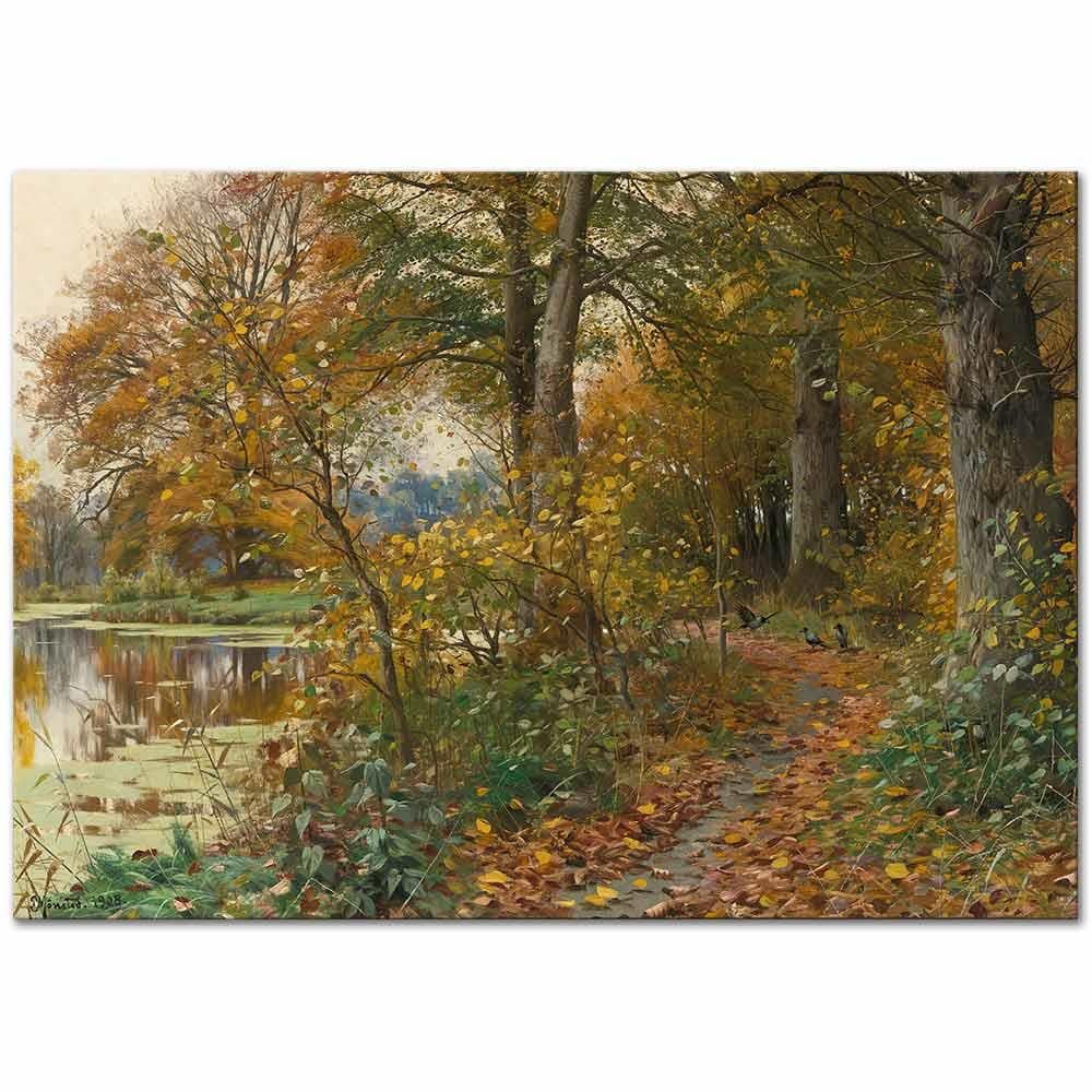 Peder Mørk Mønsted Charlottendun Ormanı Kanvas Tablo