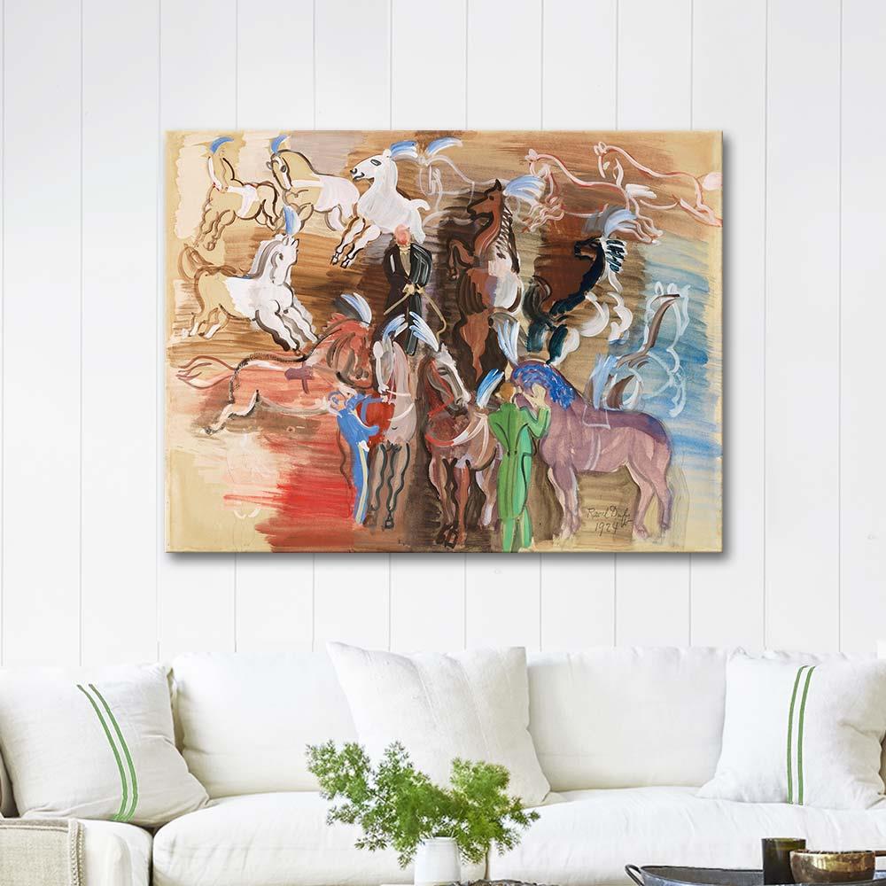 Raoul Dufy Sirk Atları Kanvas Tablo