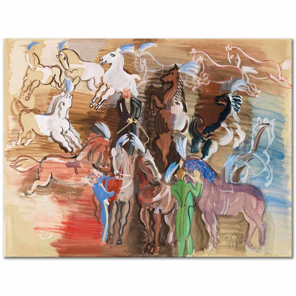 Raoul Dufy Sirk Atları Kanvas Tablo