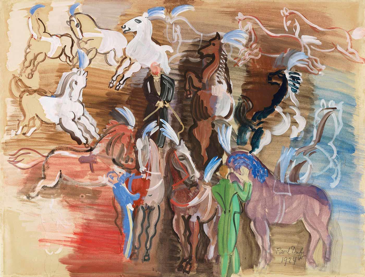 Raoul Dufy Sirk Atları Kanvas Tablo