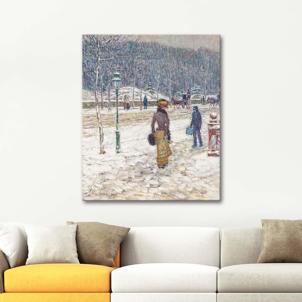 Childe Hassam New York Caddesi Kanvas Tablo