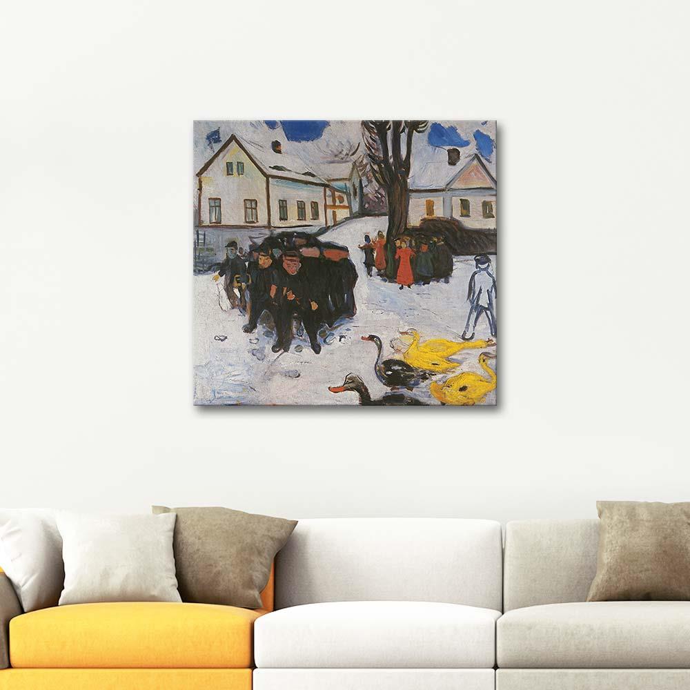 Children and Ducks by Edvard Munch as Art Print