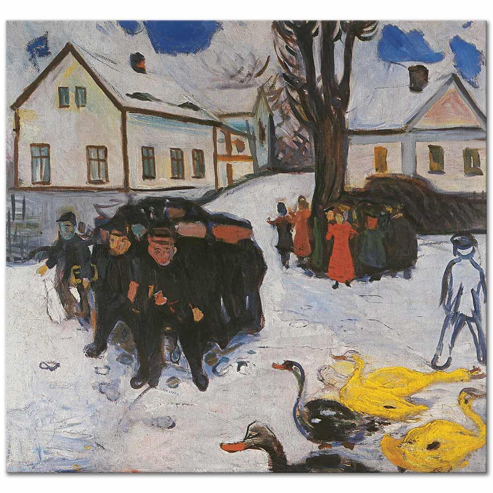 Children and Ducks by Edvard Munch as Art Print