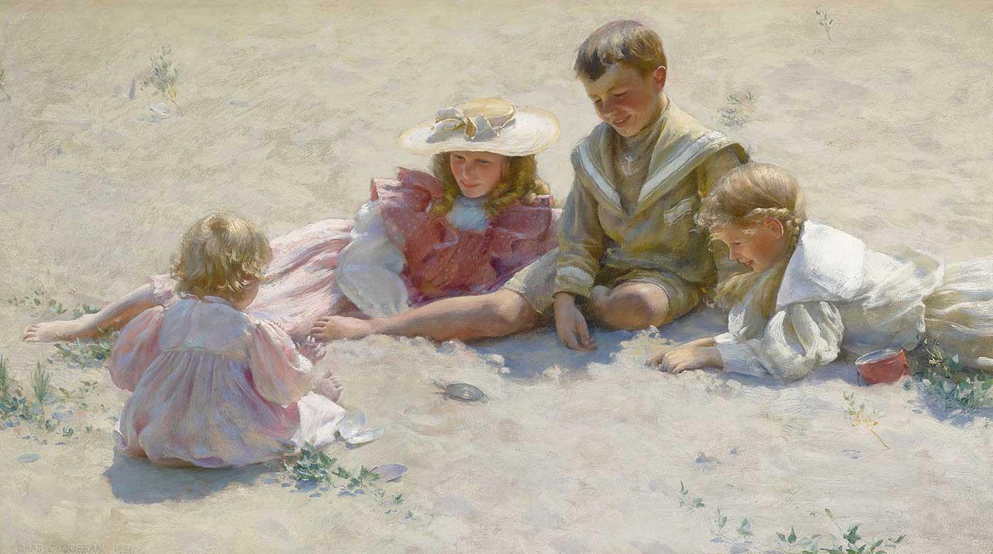 Children By The Seashore by Charles Courtney Curran