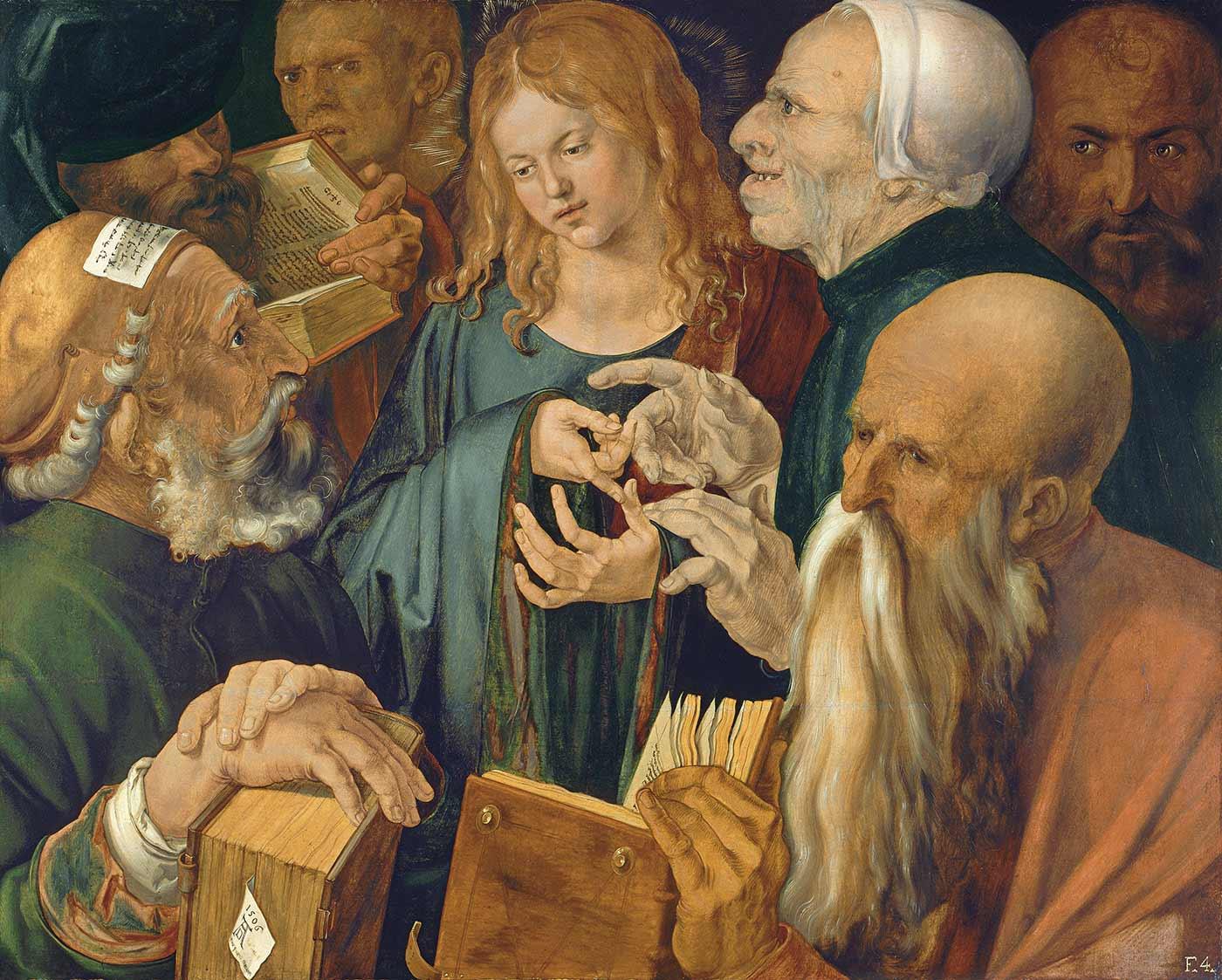 Christ Among the Doctors by Albrecht Dürer