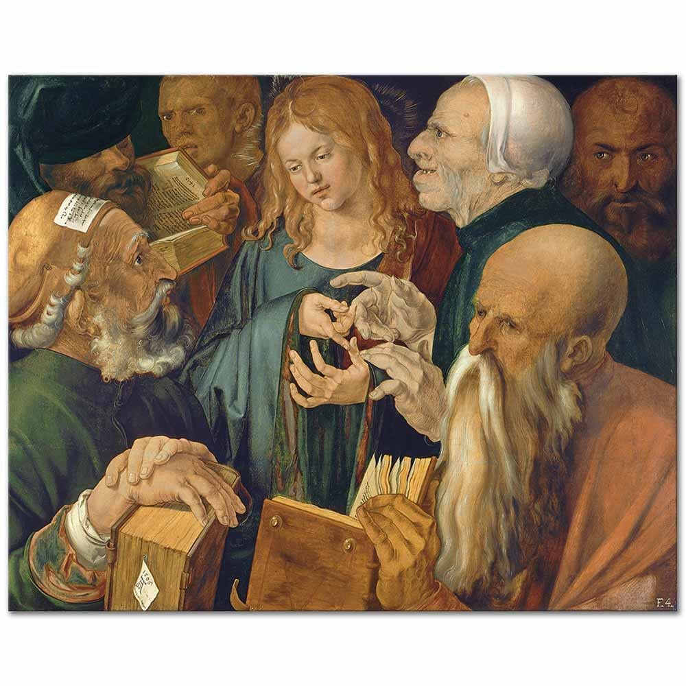 Christ Among the Doctors by Albrecht Dürer as Art Print