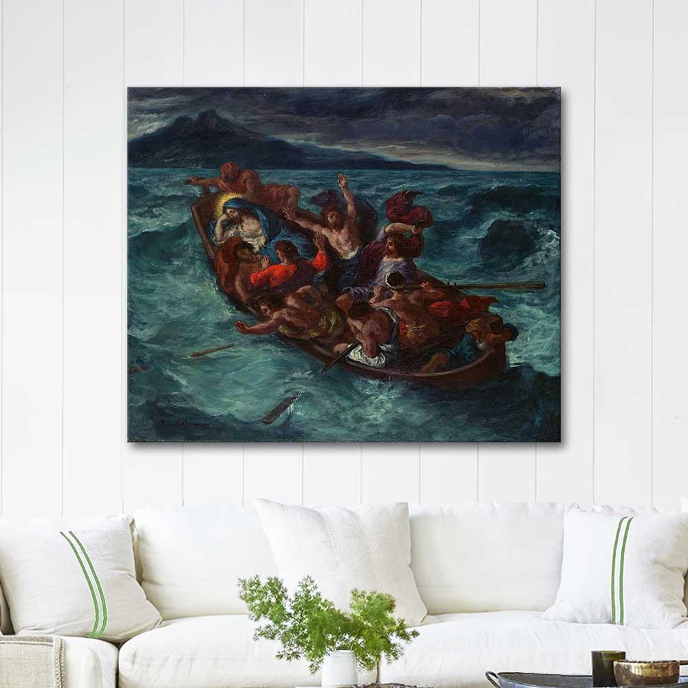 Christ Asleep during the Tempest by Eugene Delacroix as Art Print