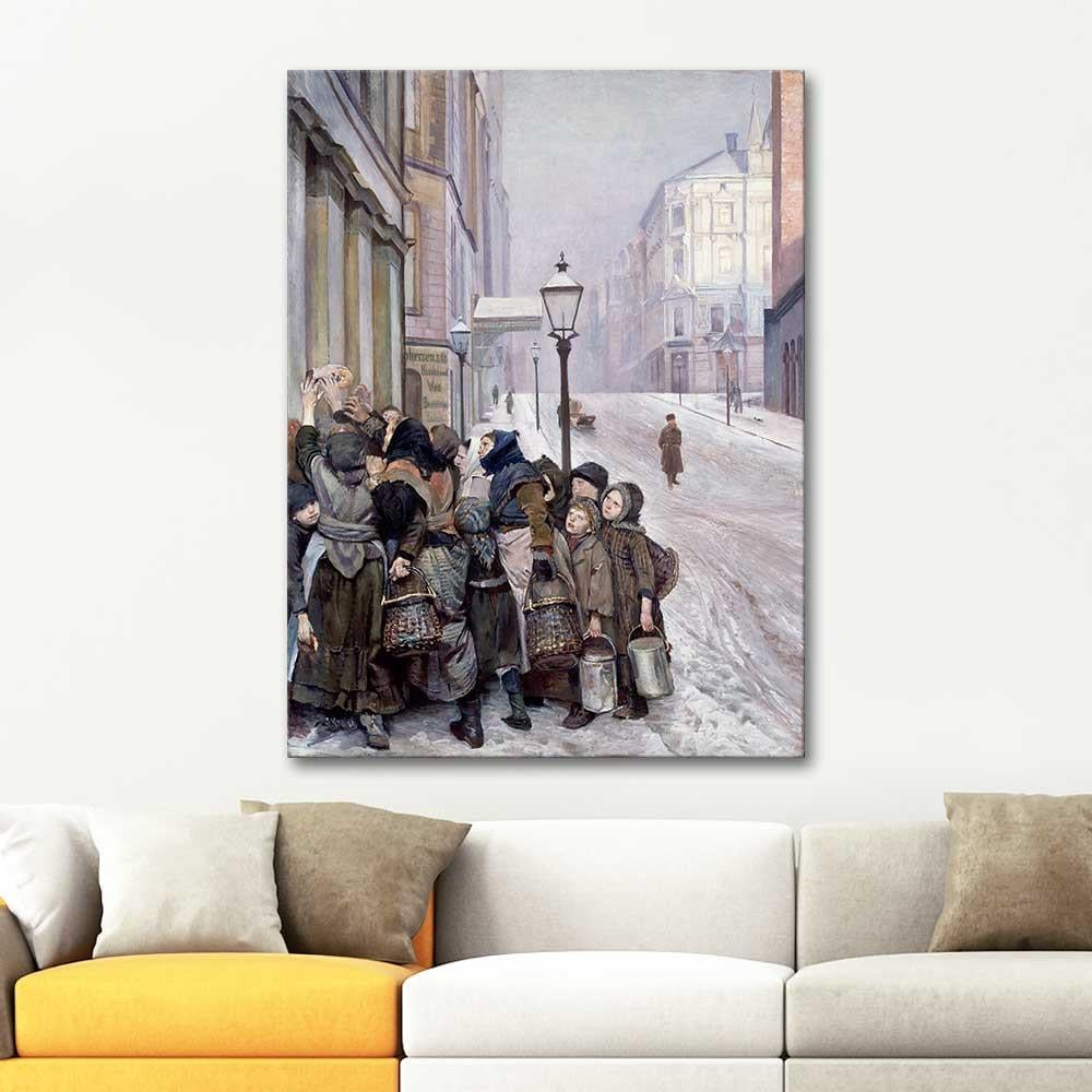 Christian Krohg Struggle for Survival Art Print