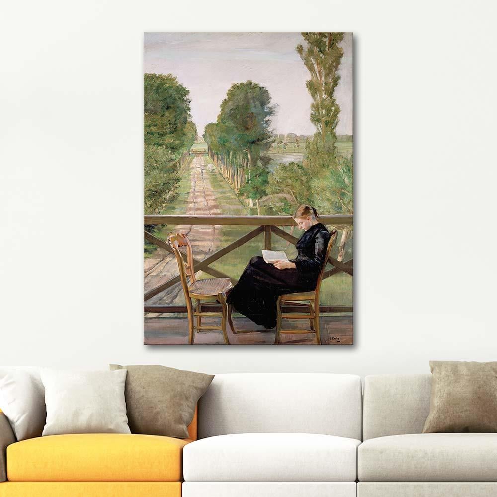 Christian Krohg Villa Britannia Belçika Kanvas Tablo