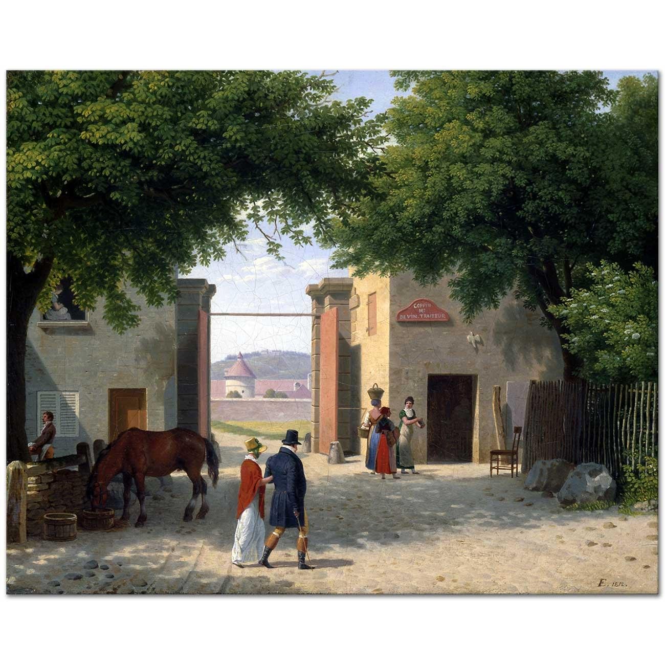 Christoffer Wilhelm Eckersberg Mola Yeri Kanvas Tablo