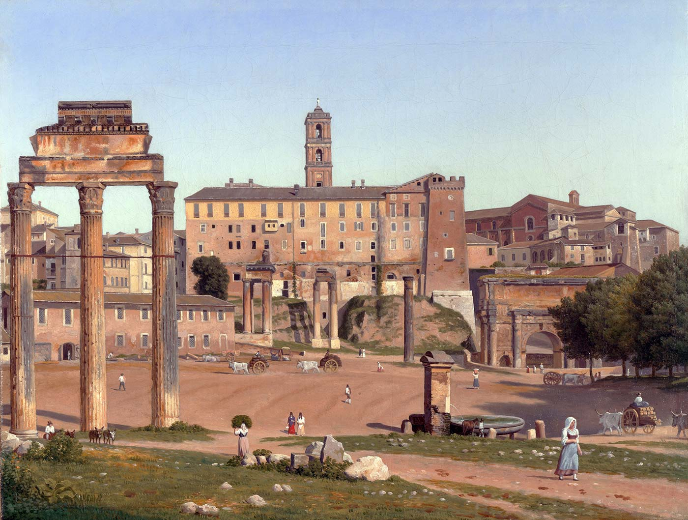 Christoffer Wilhelm Eckersberg Forum Roma Kanvas Tablo