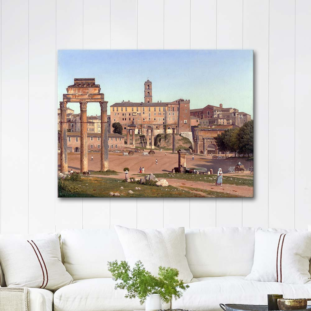 Christoffer Wilhelm Eckersberg Forum Roma Kanvas Tablo