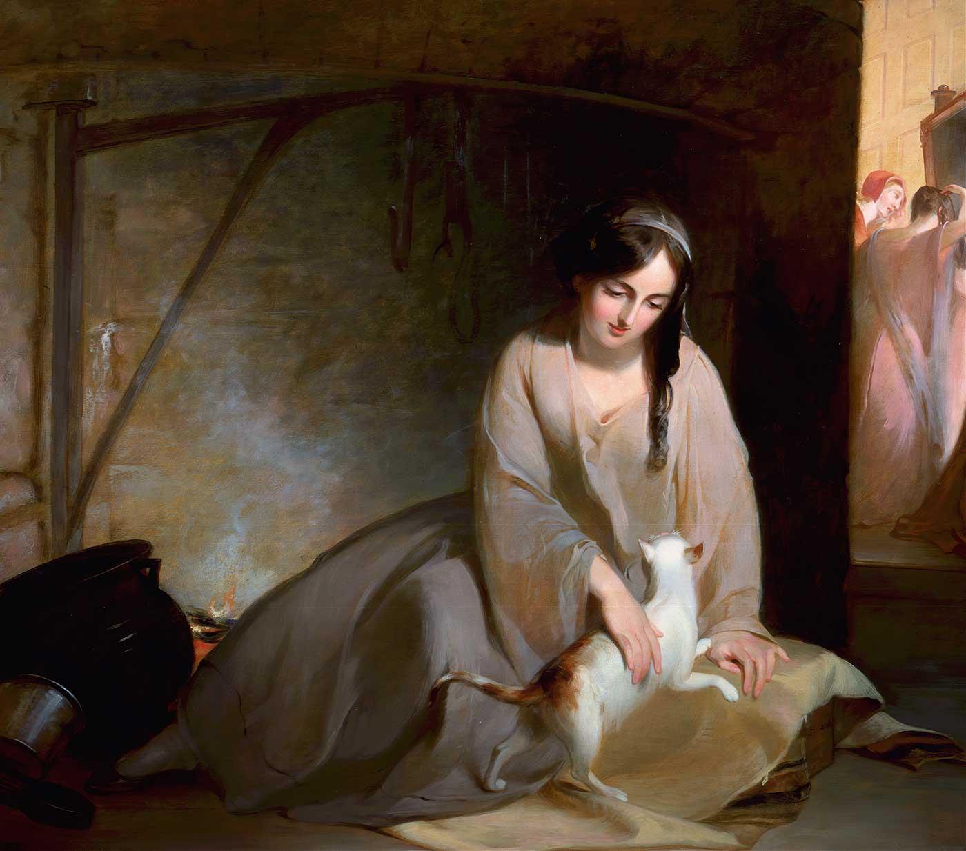 Cinderella at the Kitchen Fire by Thomas Sully