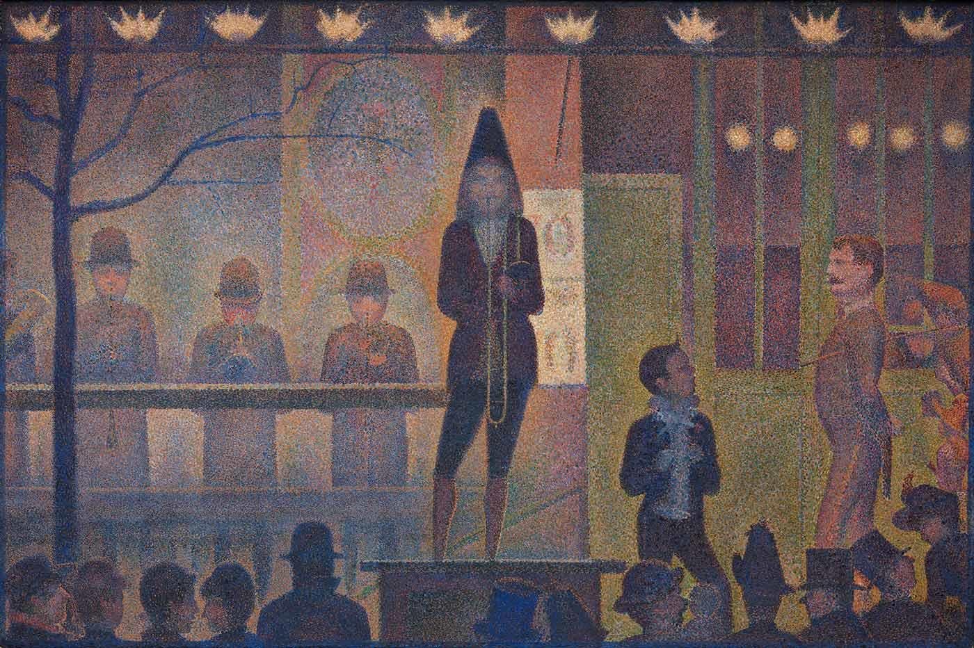 Georges Seurat Sirk Gösterisi Kanvas Tablo