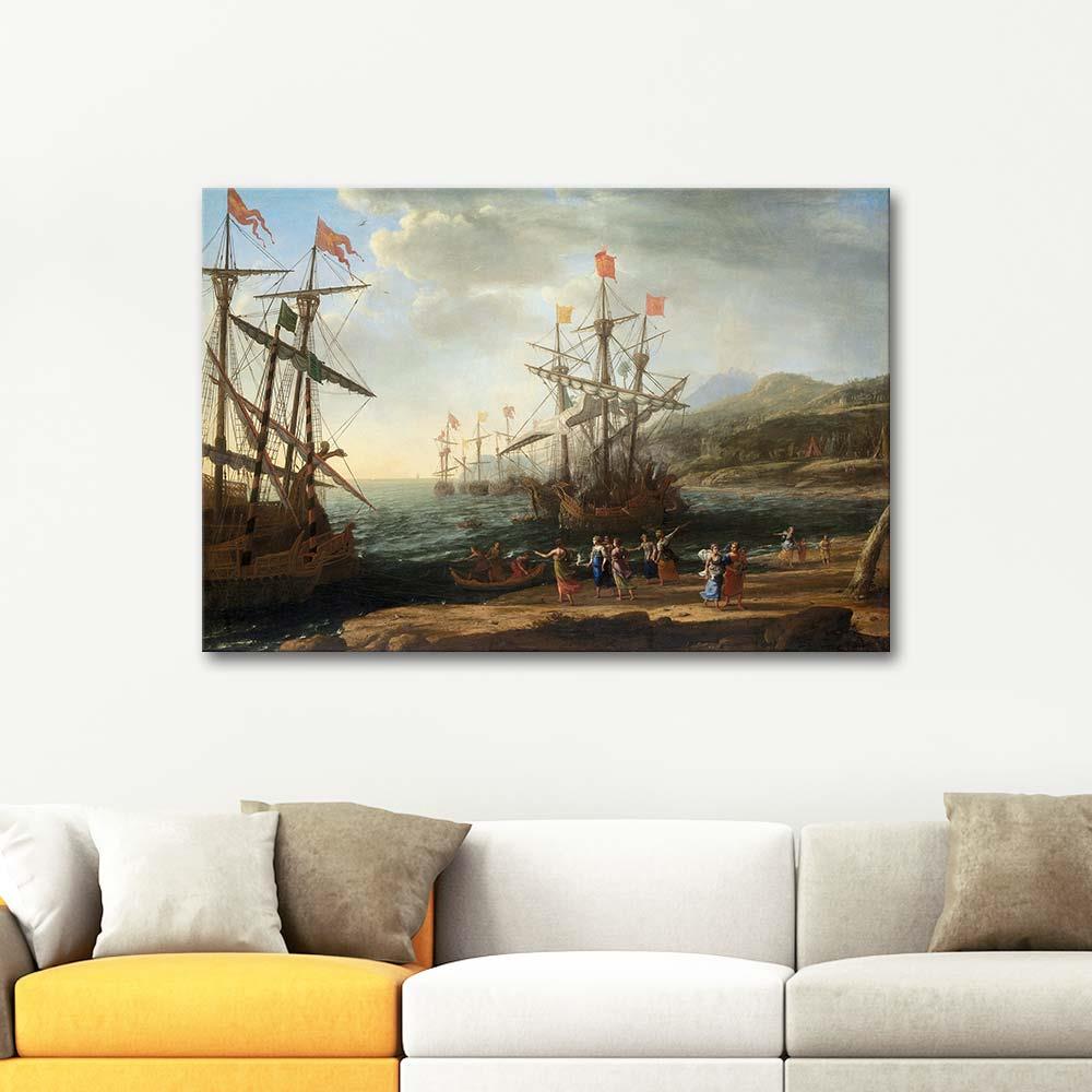 Claude Lorrain The Trojan Women Setting Fire to Their Fleet Art Print