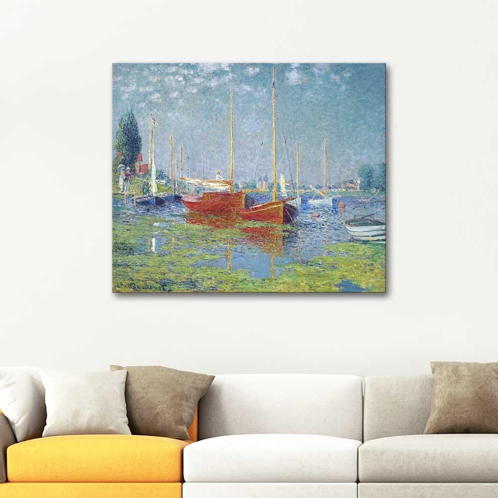 Claude Monet Argenteuil Kanvas Tablo