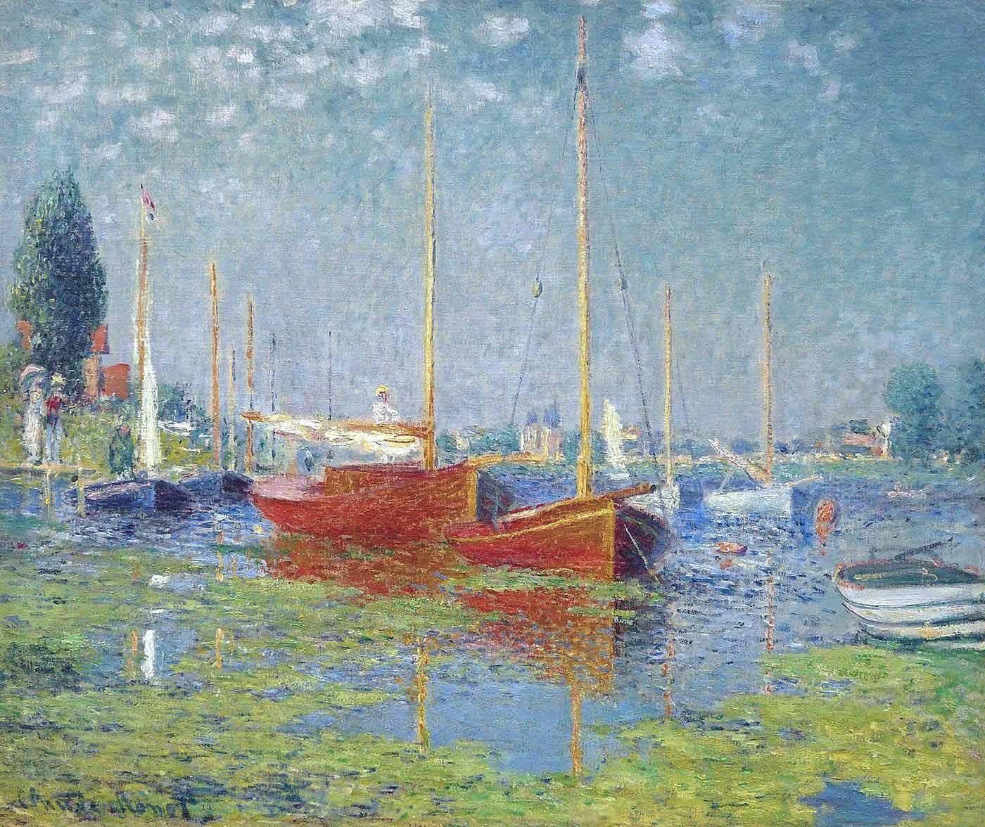 Claude Monet Argenteuil Kanvas Tablo