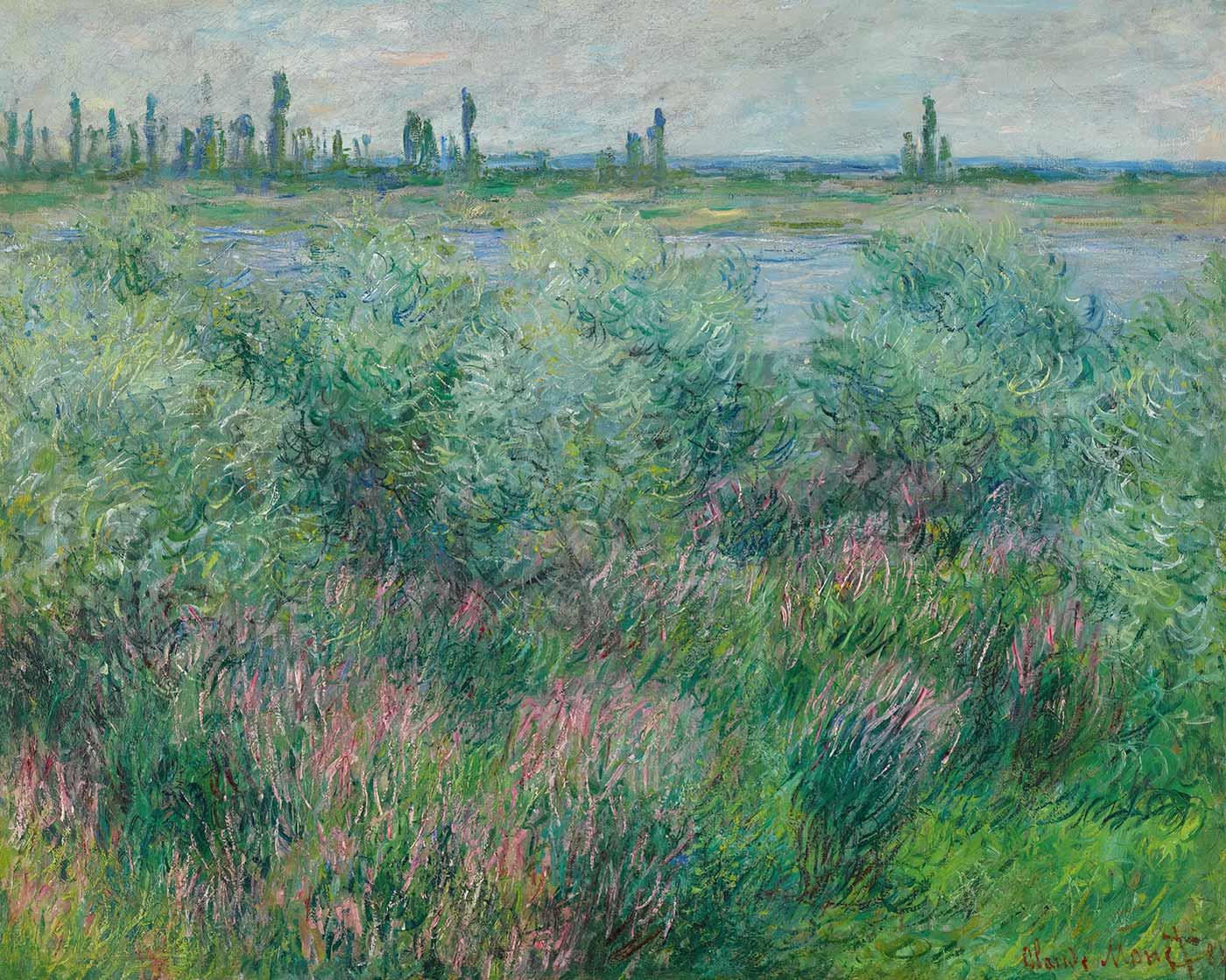Berges De La Seine Près De Vétheuil by Claude Monet