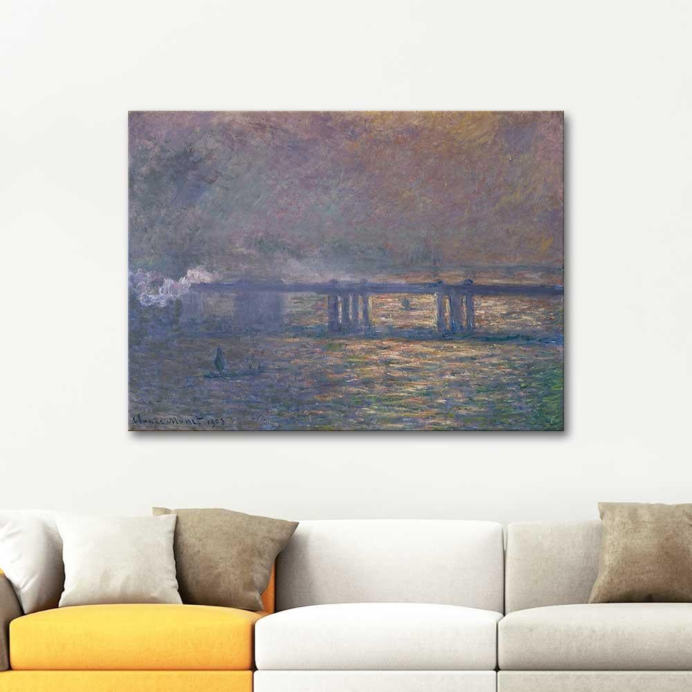 Claude Monet Charing Köprüsü Kanvas Tablo