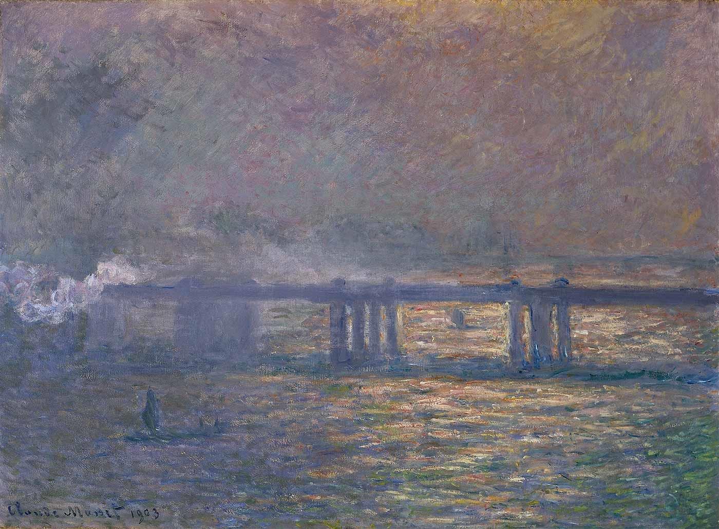 Claude Monet Charing Köprüsü Kanvas Tablo