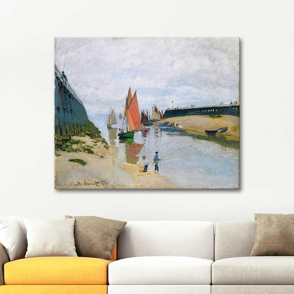 Claude Monet Entrance to the Port of Trouville Art Print