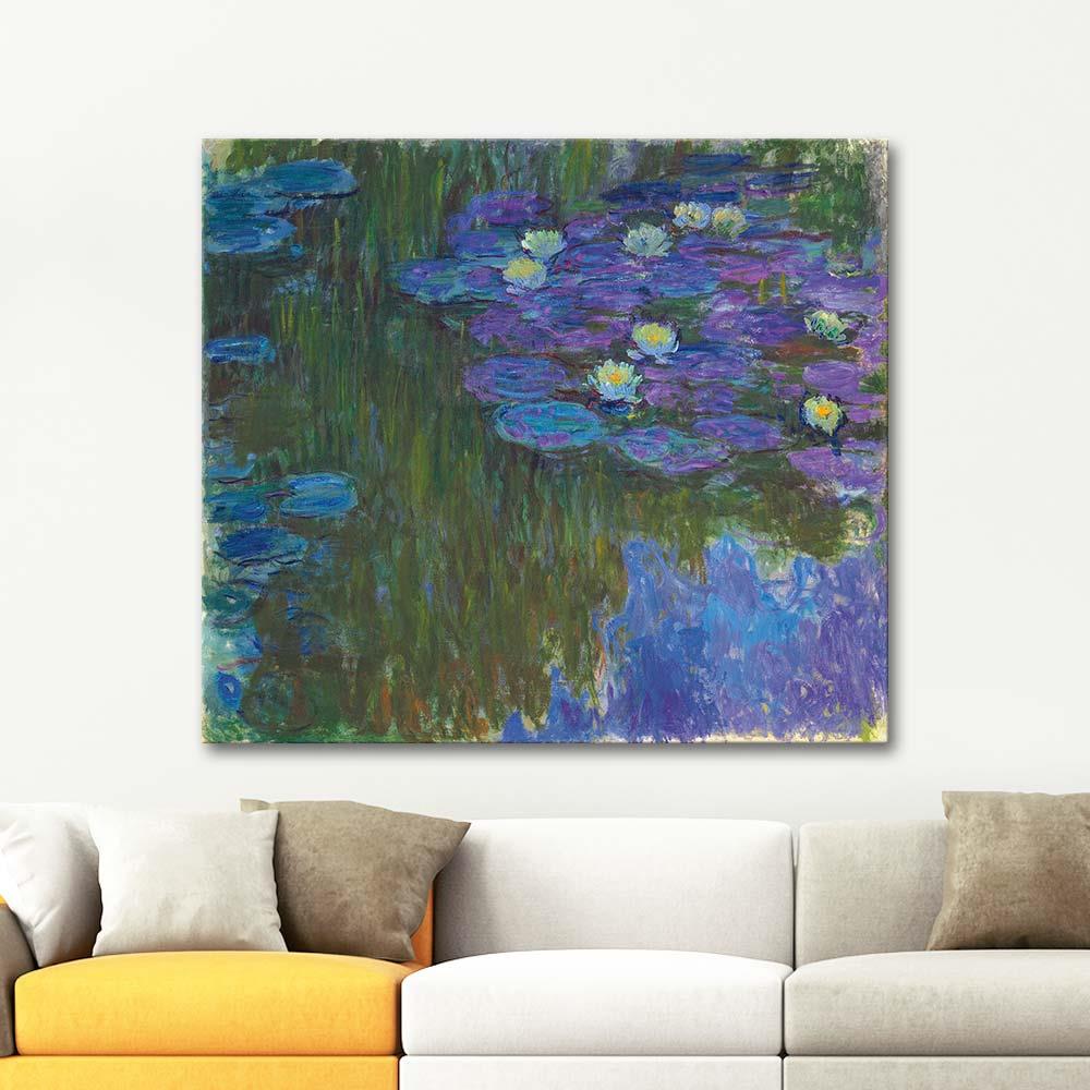 Claude Monet Çiçek Açmış Nilüferler Kanvas Tablo